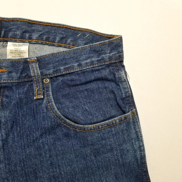 Redhead Men's‎ Jeans Blue Pockets Dark Wash Denim Classic Fit Size 34W X 36L - Picture 4 of 12